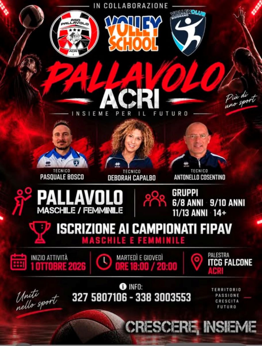 pallavolo acri e bisignano