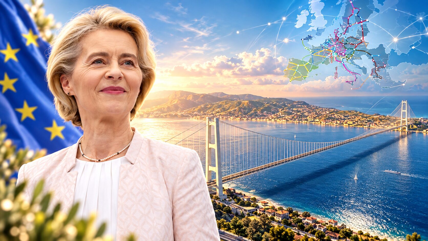 ponte sullo stretto Ursula von der Leyen