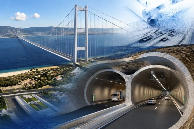 ponte sullo stretto e tunnel subacqueo