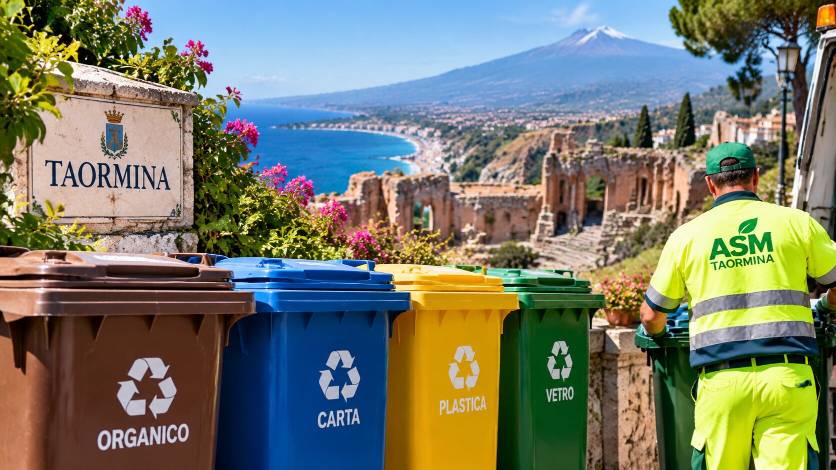 raccolta differenziata taormina