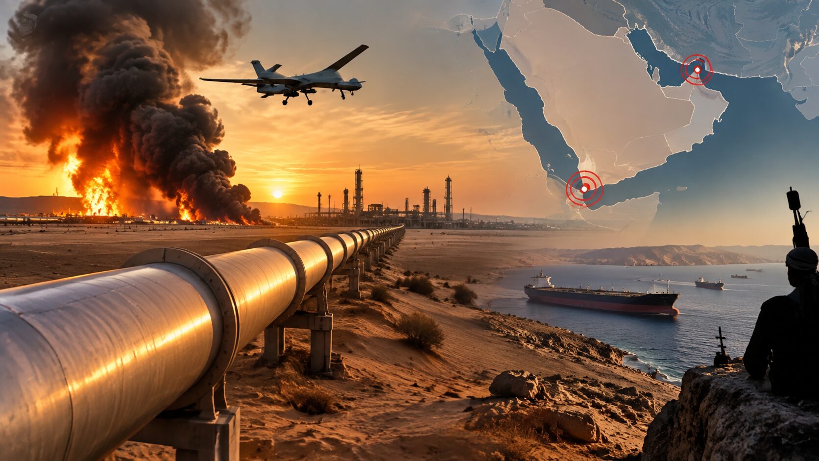 rischio crisi petrolio dopo guasto a gasdotto saudita per un attacco