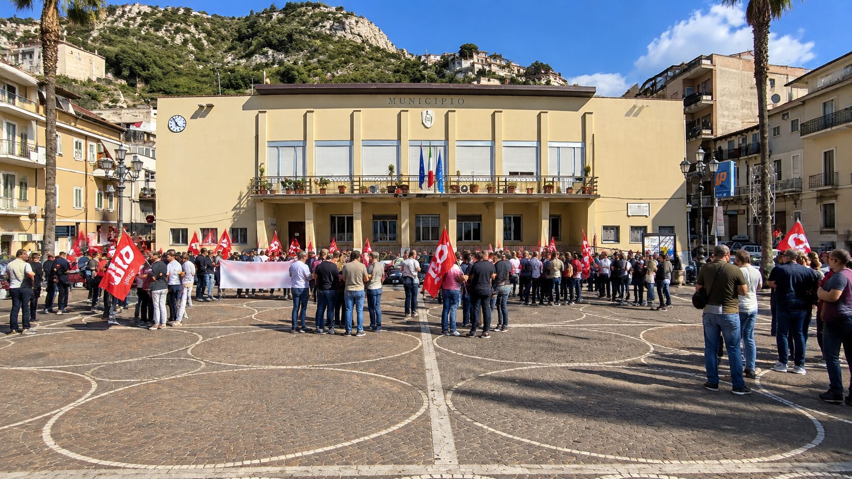 sciopero lavoratori comune bagnara