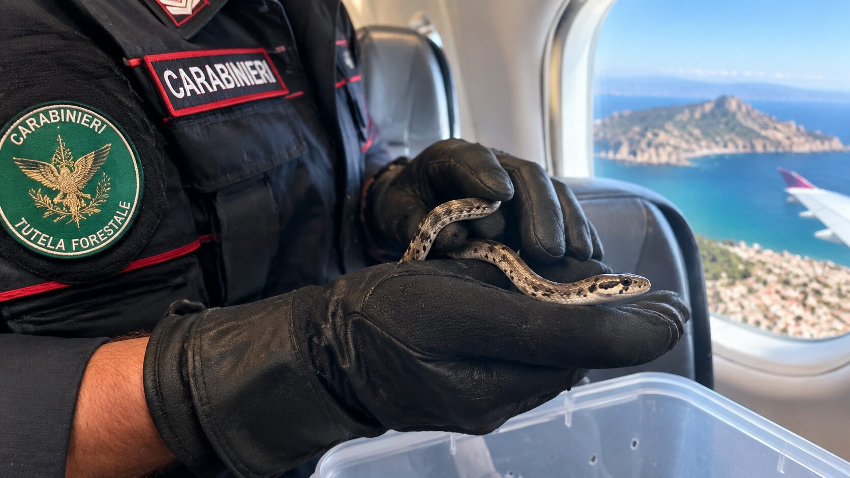 serpente in volo