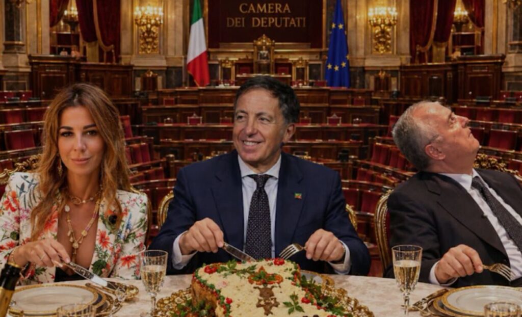 siracusano roscioli e lotito foto fake