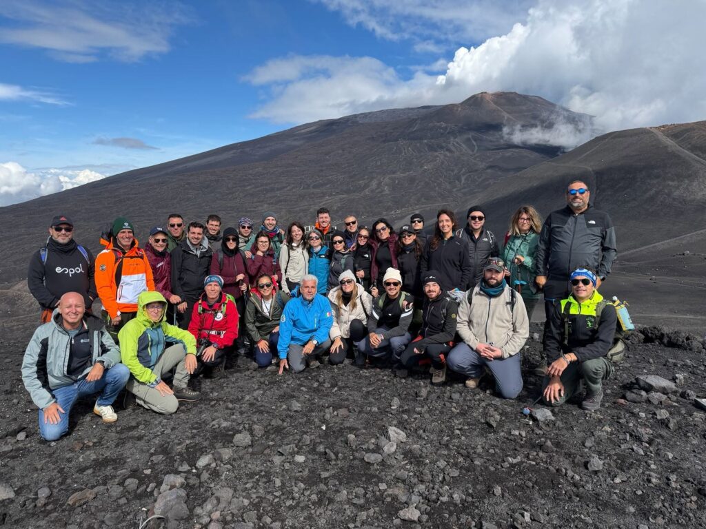 studenti master protezione civile sull'etna
