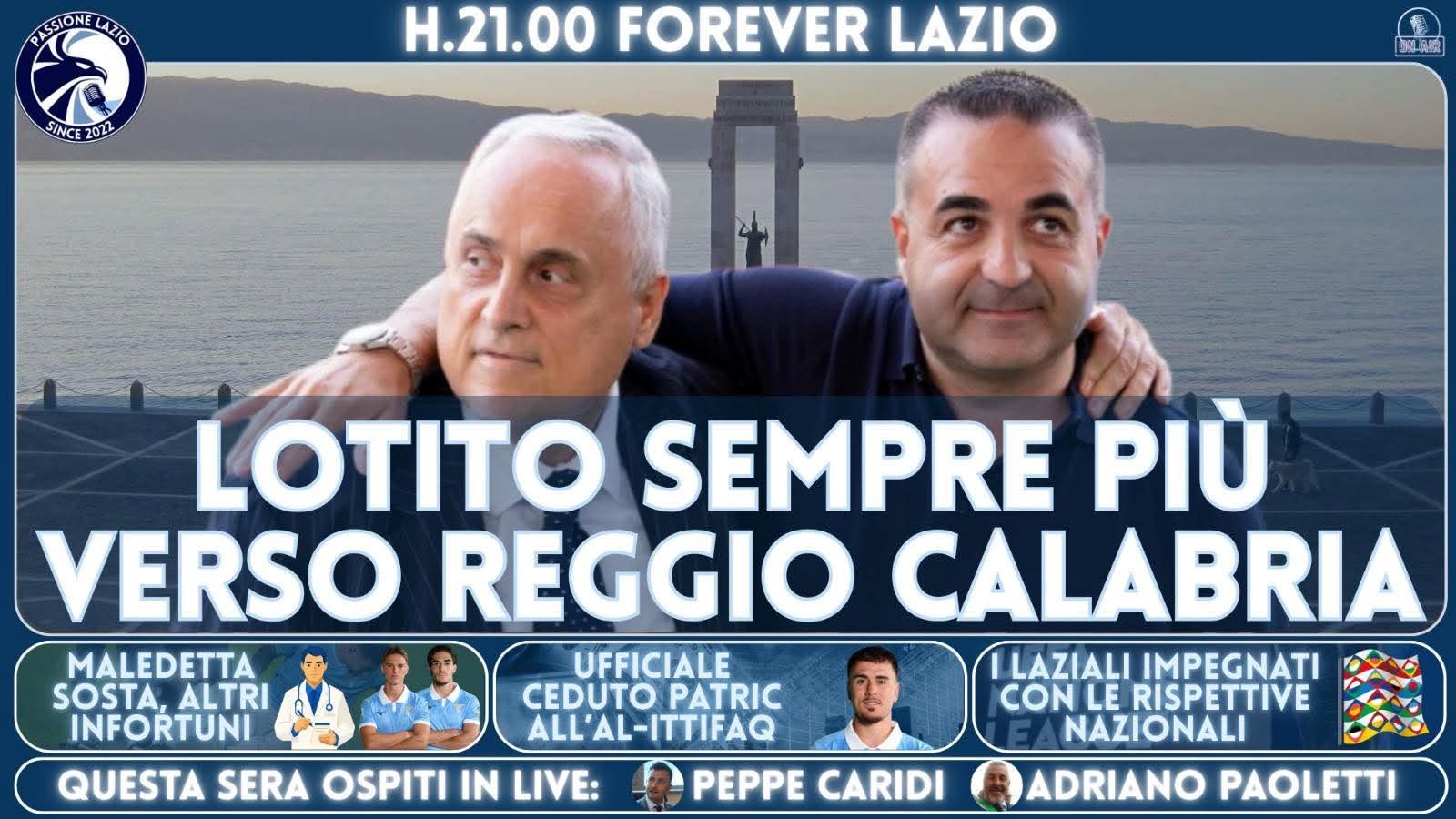 trasmissione passione lazio lotito sempre più verso reggio calabria