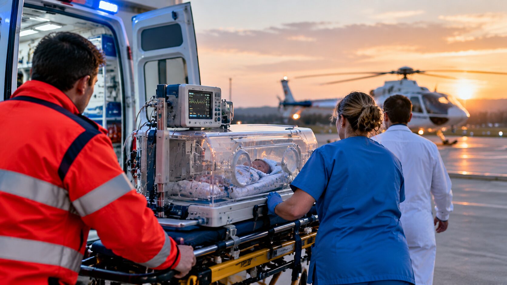 trasporto neonato ambulanza