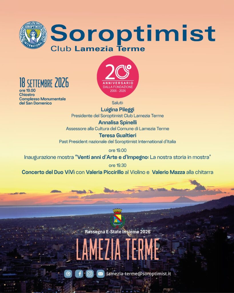 ventennale Soroptimist Club Lamezia Terme