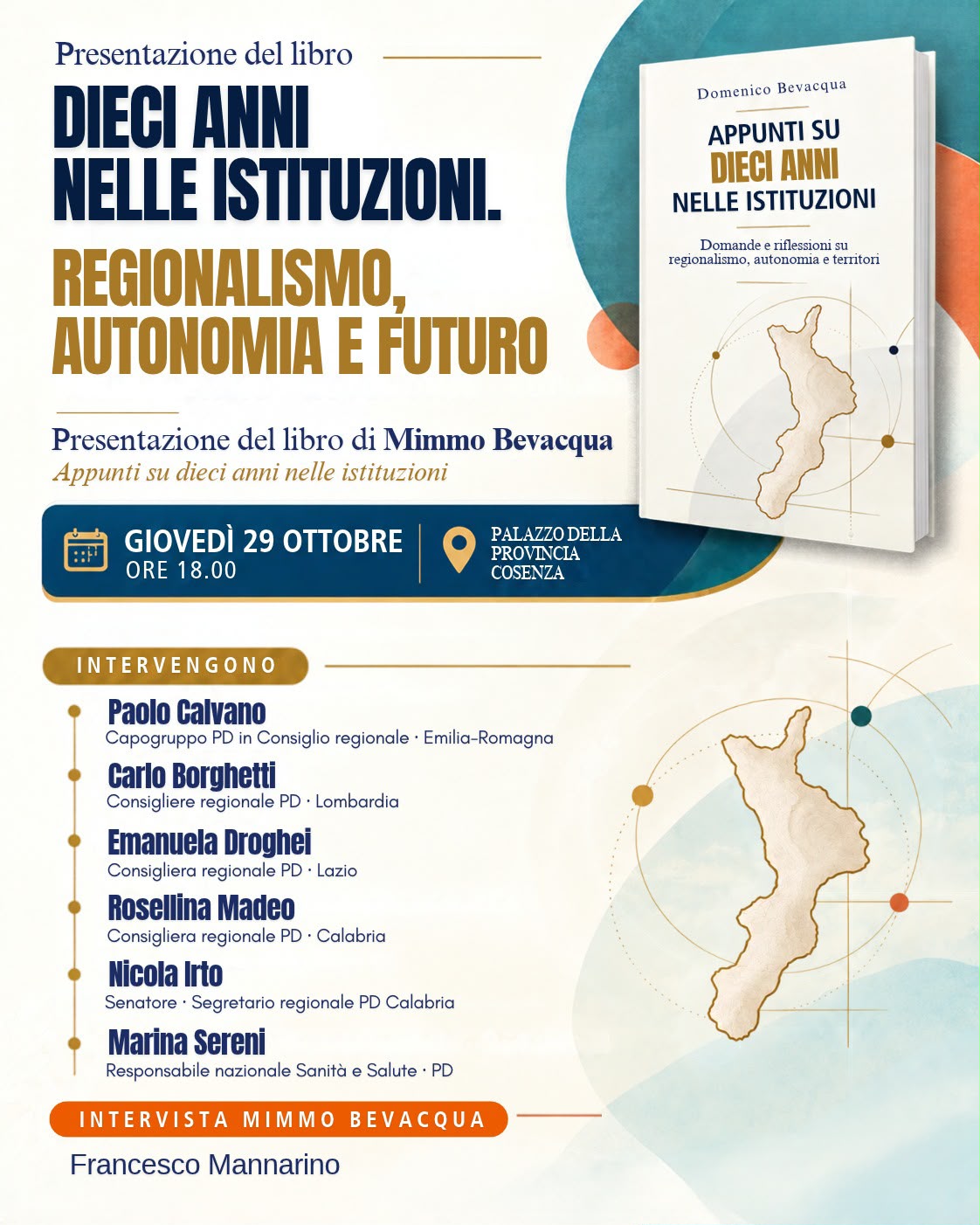 10 anni nelle istituzioni. Regionalismo, autonomia e futuro