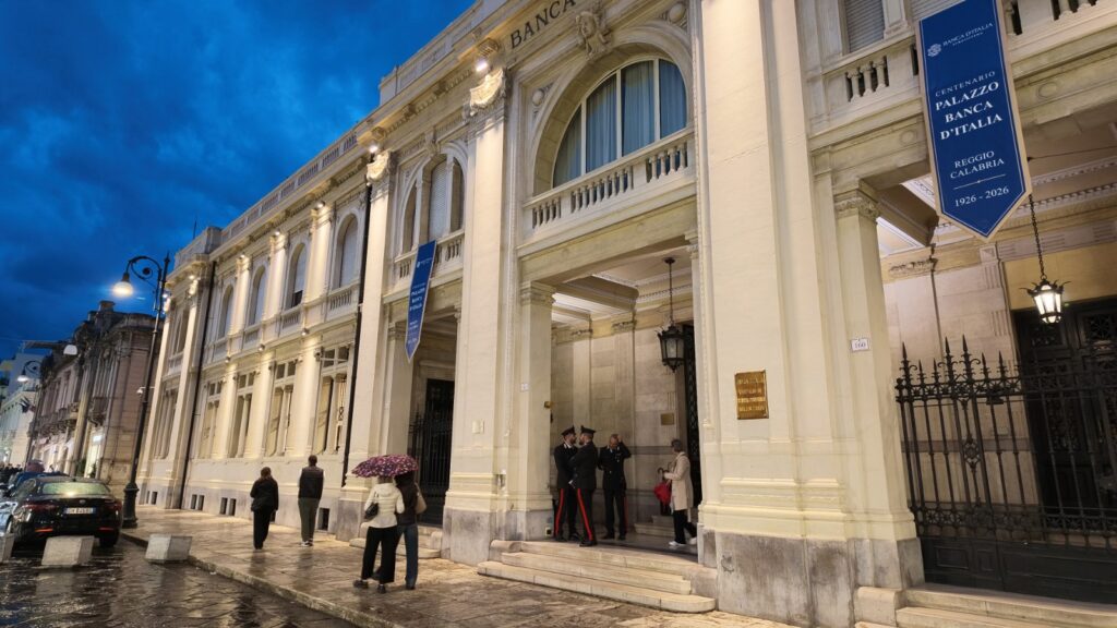 100 anni palazzo Banca d'Italia Reggio Calabria