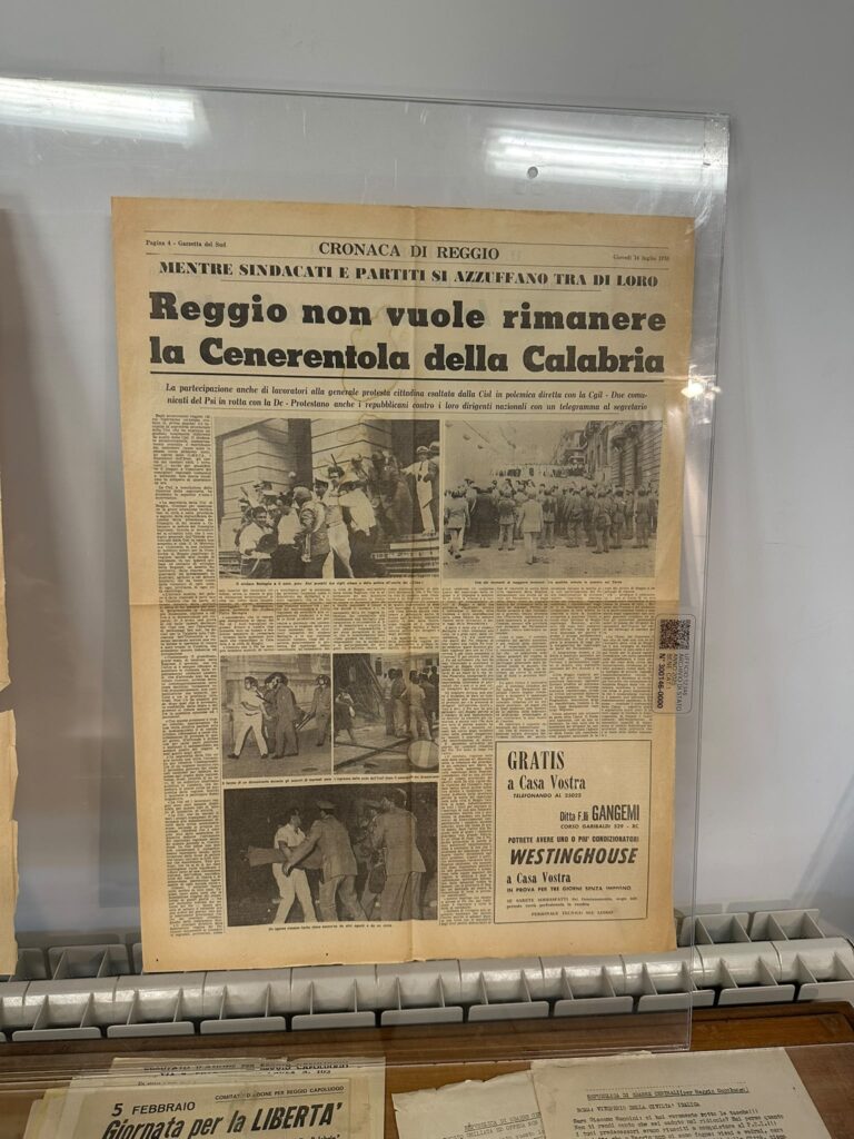 1970. La Rivolta di Reggio Calabria - Mostra documenti Moti