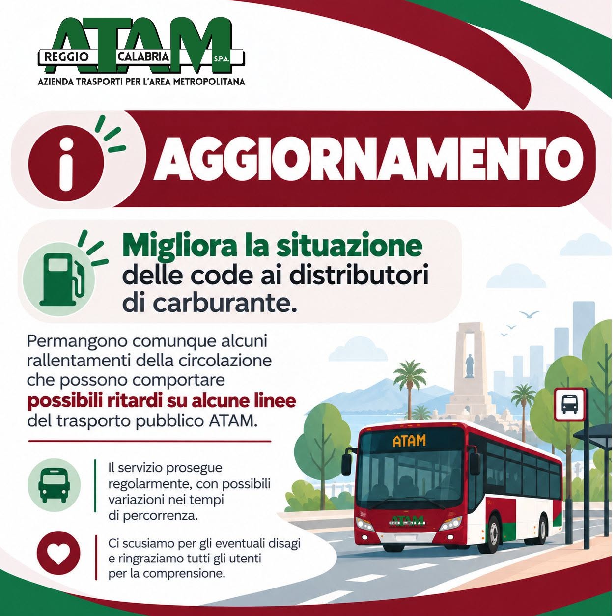 ATAM caos carburanti
