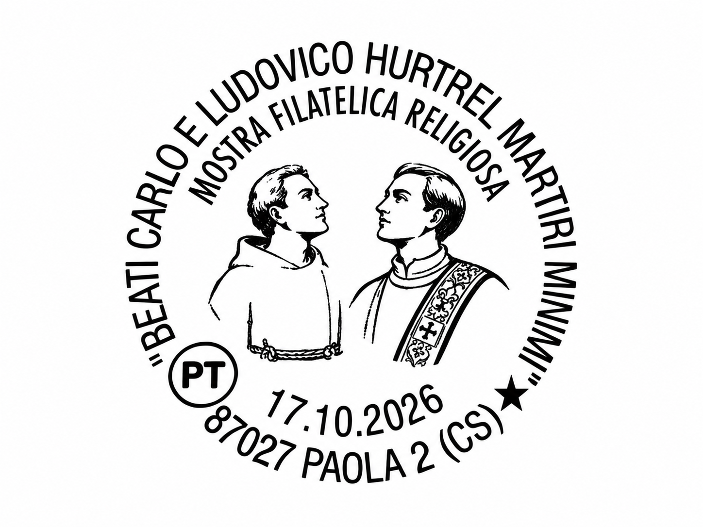 Annullo filatelico Beati Carlo e Ludovico Hurtrel