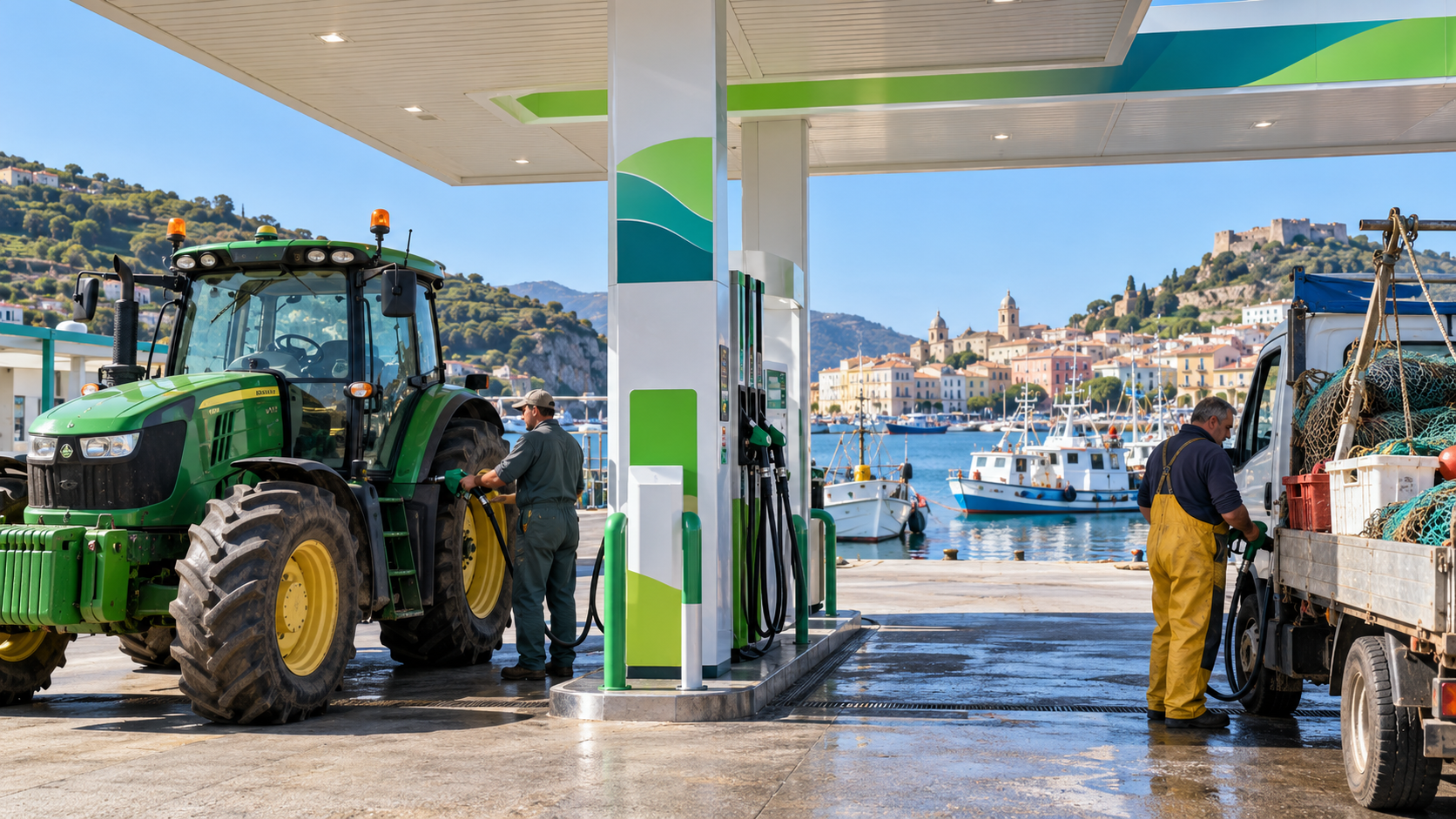 Carburante benzina per agricoltura e pesca