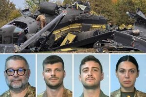 Elicottero italiano cade in Bosnia, quattro militari morti