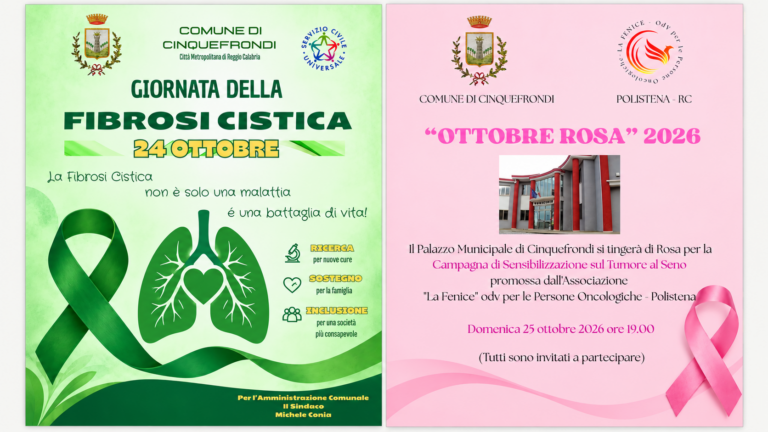 Cinquefrondi Fibrosi Cistica e Ottobre Rosa