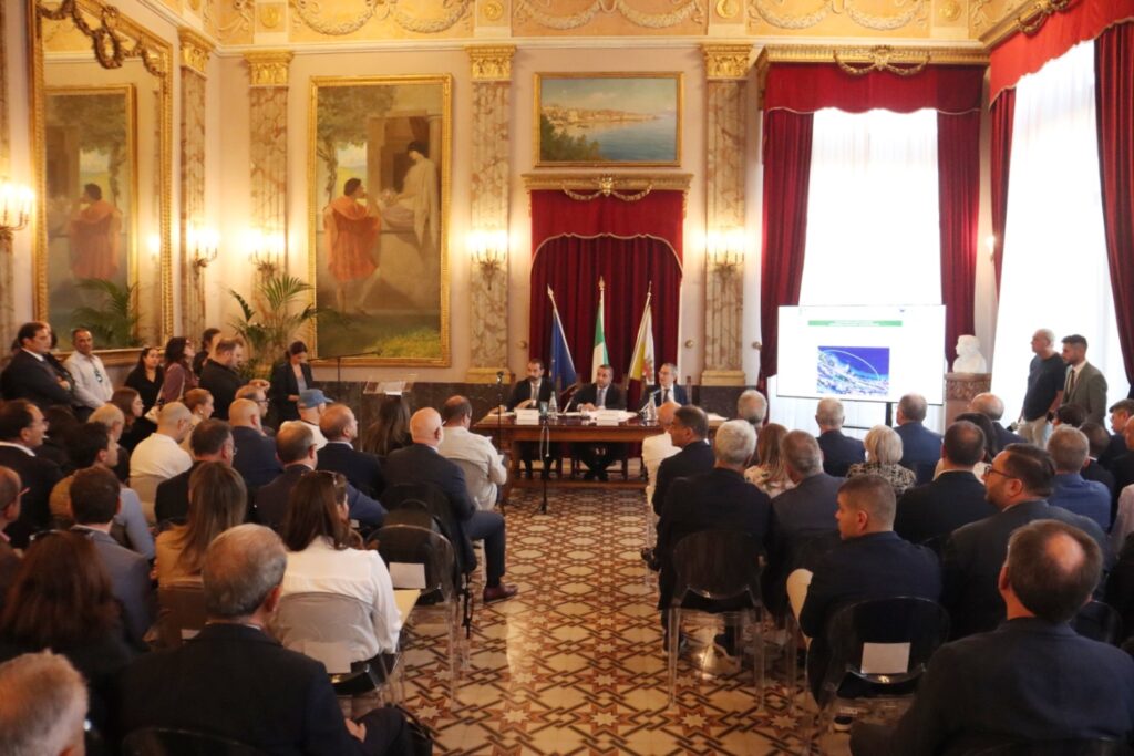 Conferenza stampa porti Reggio e Messin con Cannizzaro e Basile