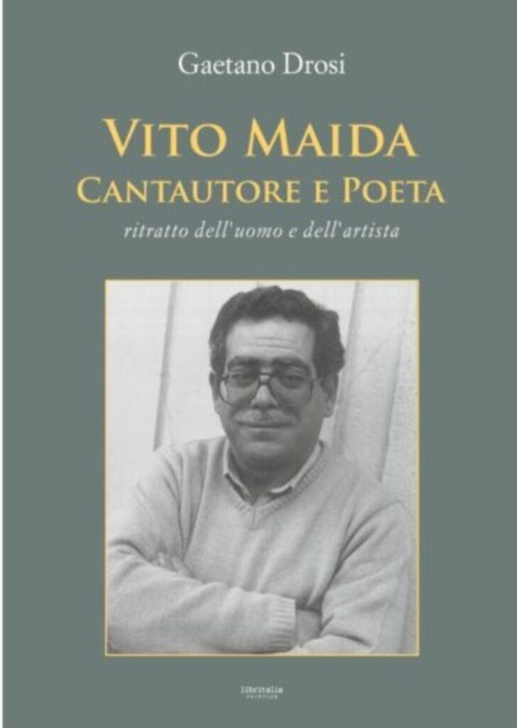 Copertina libro (2026) VITO MAIDA CANTAUTIORE E POETA di Gaetano Drosi