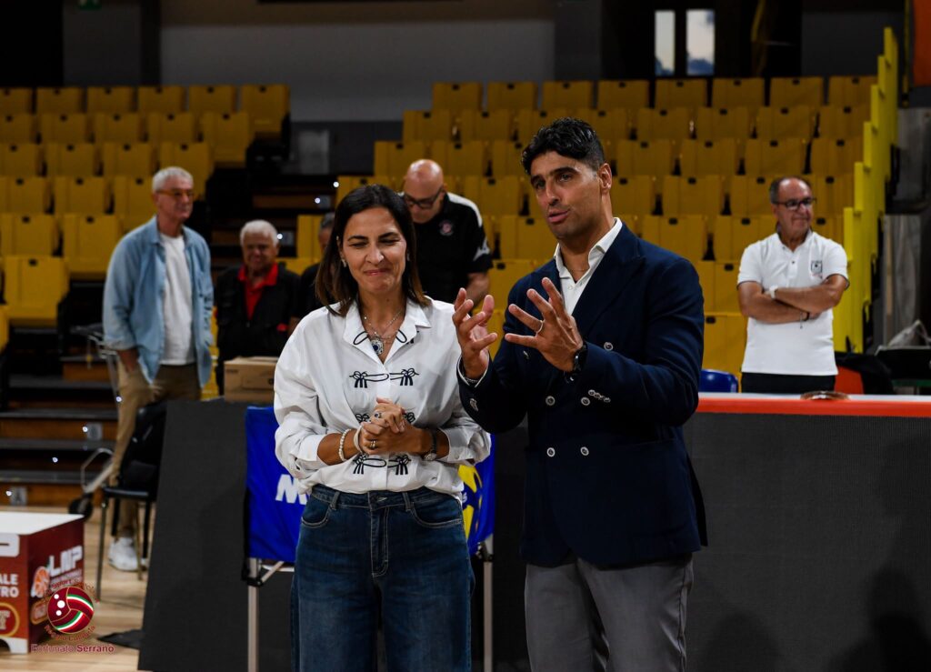 Domotek Volley visita assessore Micheli