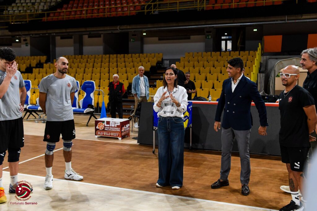 Domotek Volley visita assessore Micheli