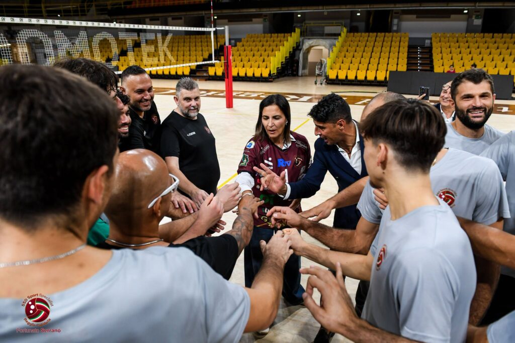 Domotek Volley visita assessore Micheli