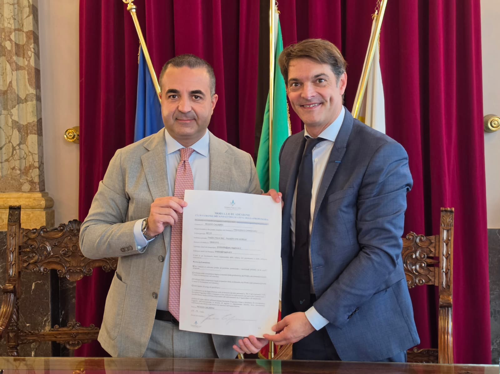 Reggio Calabria, accordo storico: la città entra nel Club Europeo delle città de