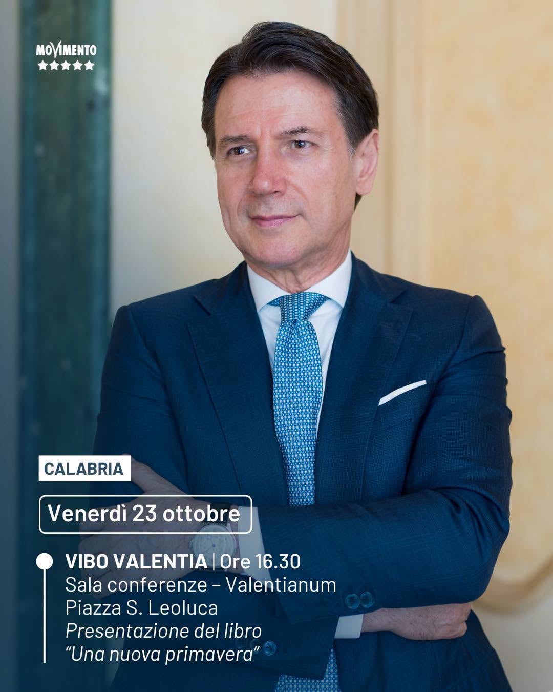 Giuseppe Conte a Vibo Valentia