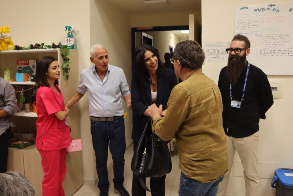 Giusi Princi visita ex Ricoveri Riuniti