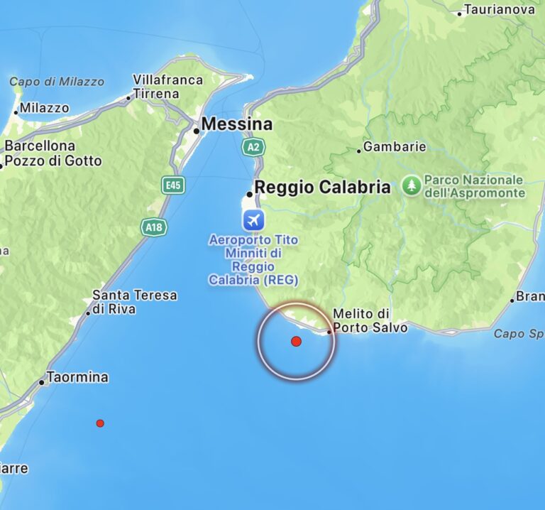 Terremoto Melito porto salvo