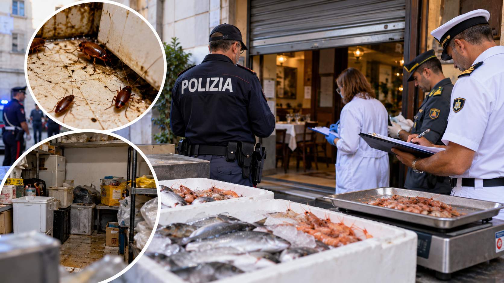 Ispezione sanitaria con chiusura del ristorante