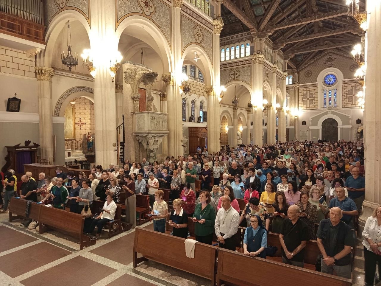 La Cattedrale gremita durante l’assemblea diocesana