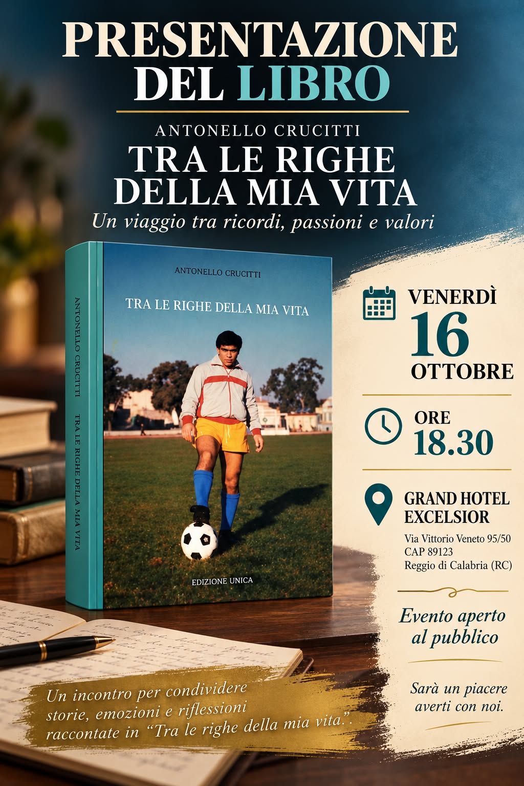 Locandina Libro Tra le righe della mia vita