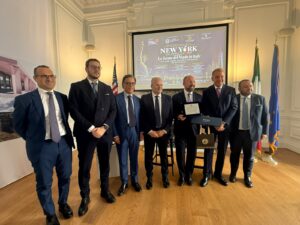 L’orafo Michele Affidato e l’imprenditore Maurizio Talarico a New York