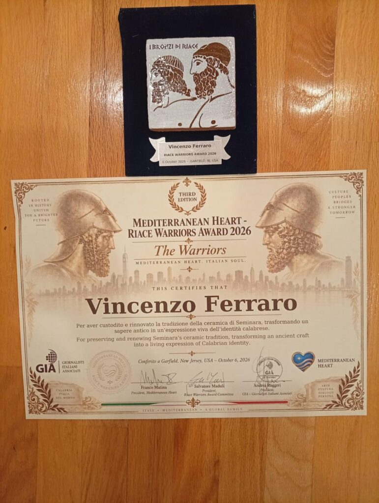 Mediterraneana Heart Riace Warriors Award