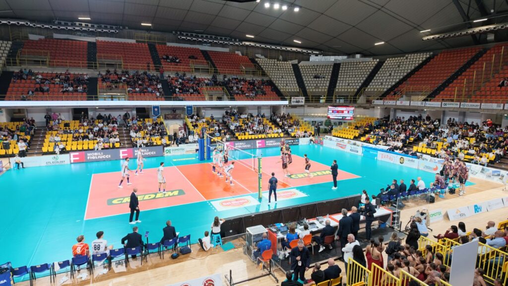 Panoramica PalaCalafiore Domotek Volley