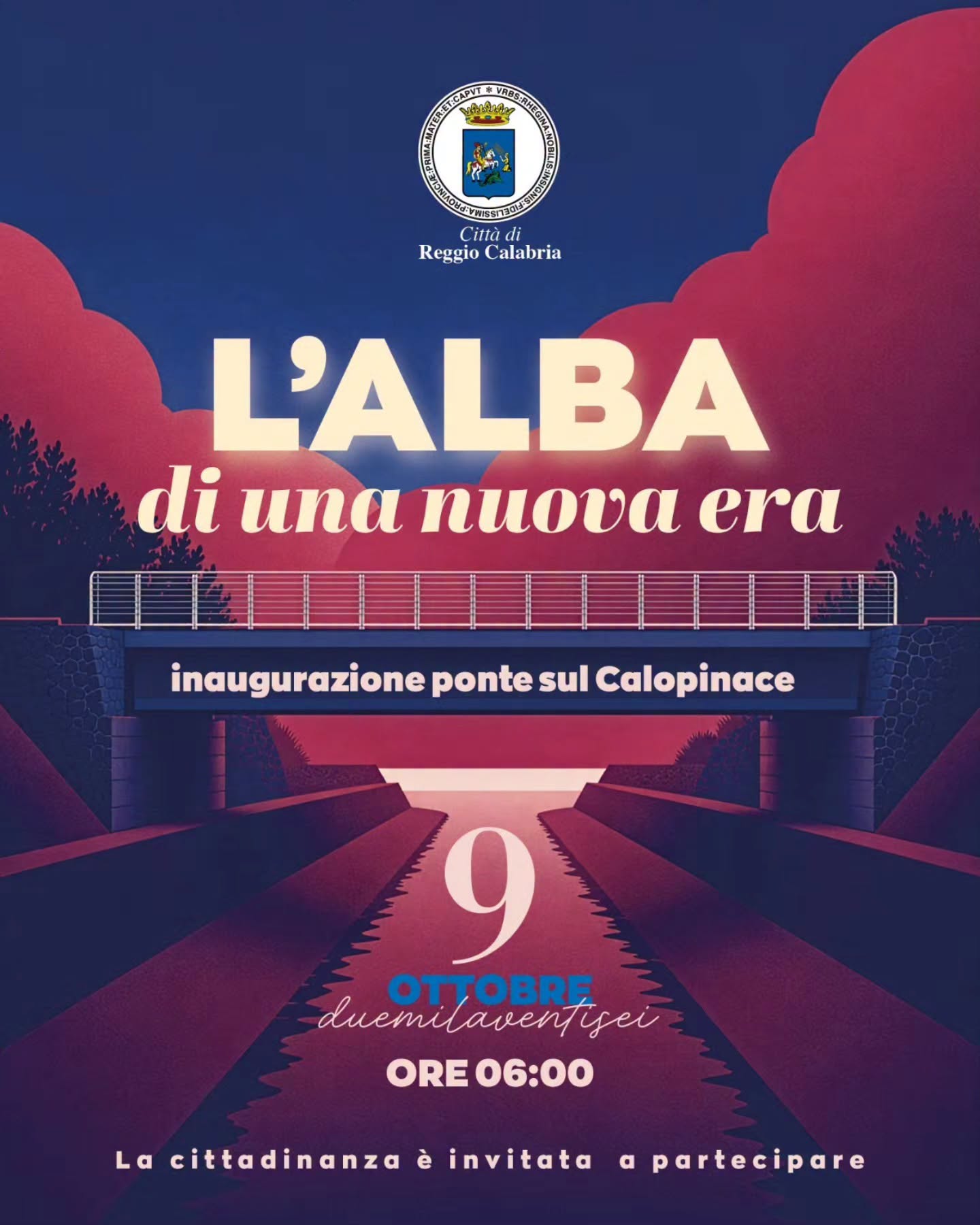 Ponte calopinace inaugurazione
