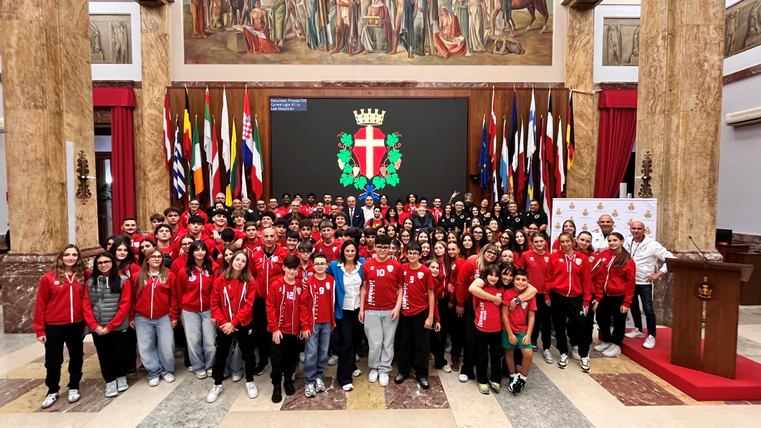 Presentazione Team Volley Messina a Palazzo Zanca