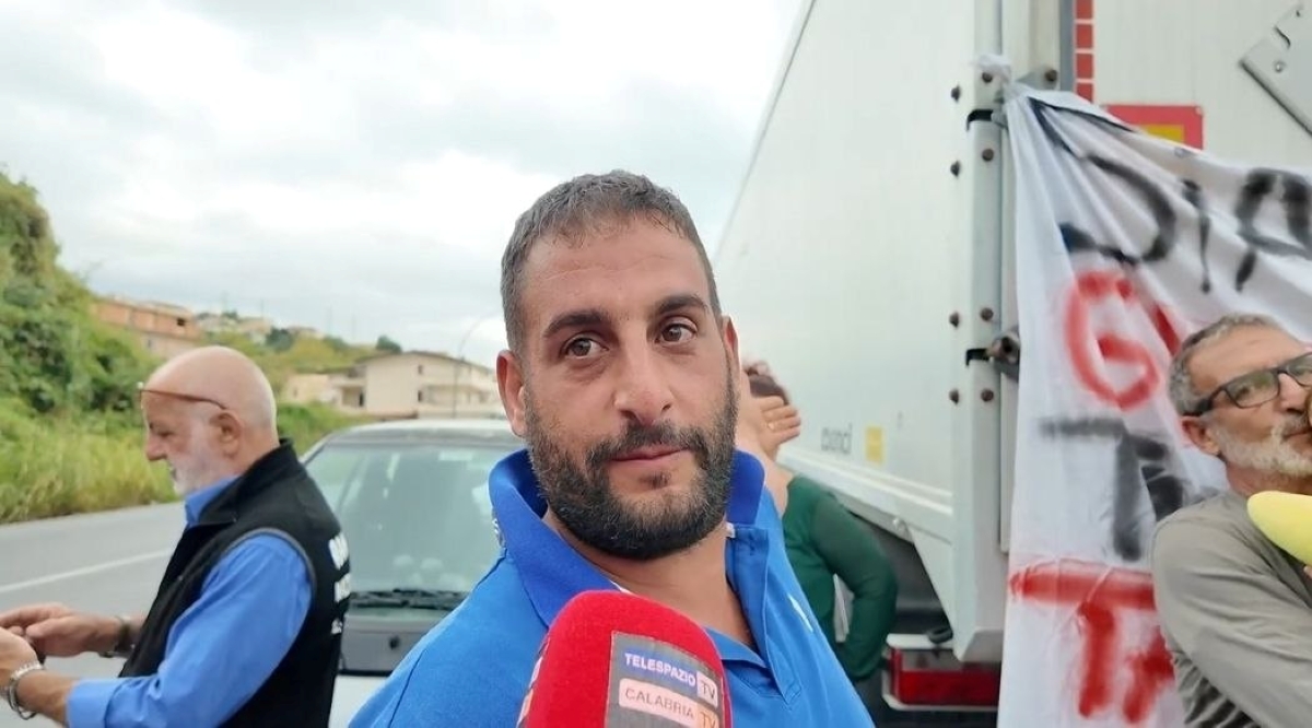 Protesta autotrasportatori San Lucido