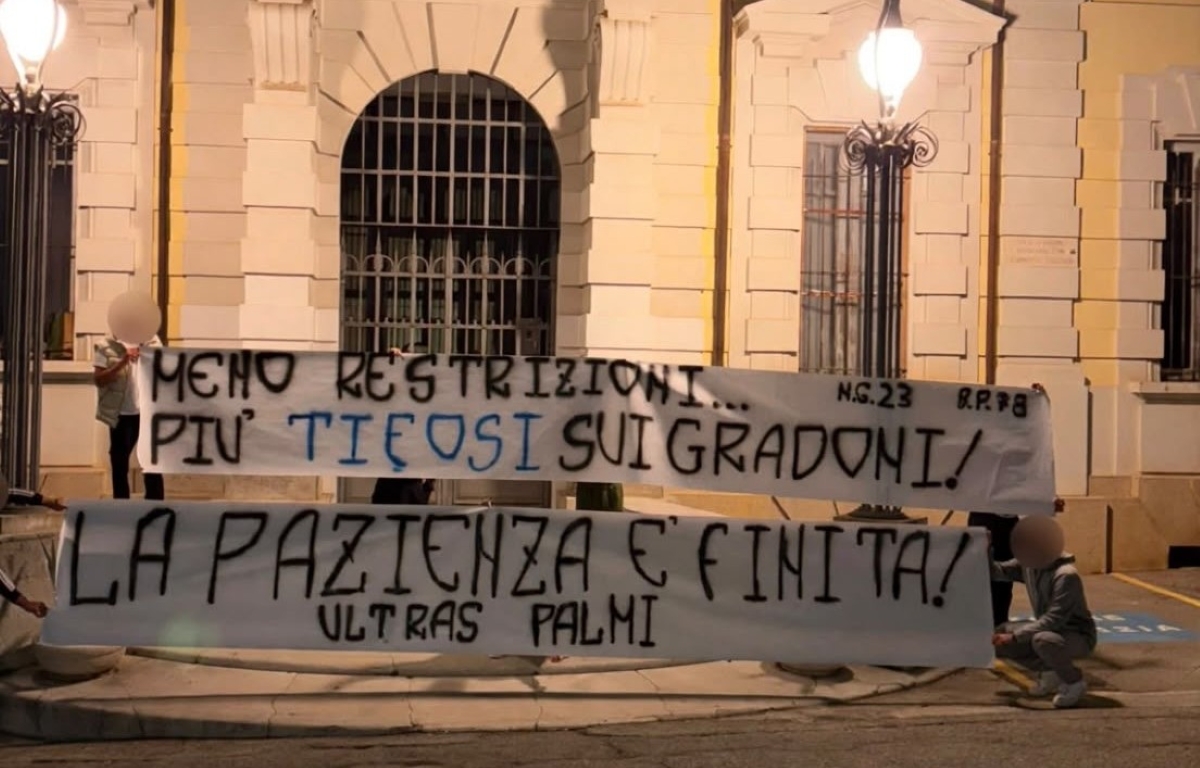Protesta ultras Palmese