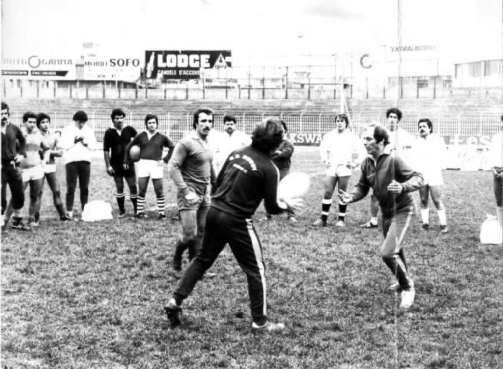 Roy Bish allenatore della nazionale italiana di rugby Donovan Neal May e Paolo Libertucci