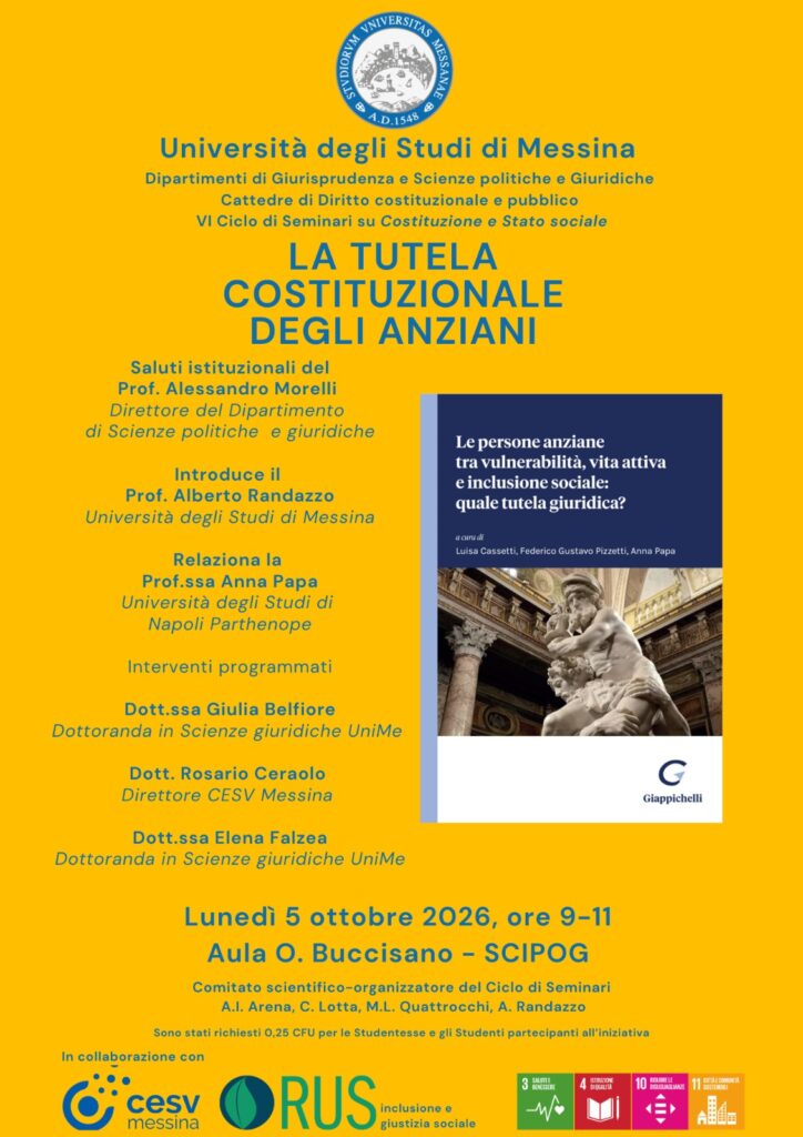Seminario del 5 ottobre 2026 a Messina