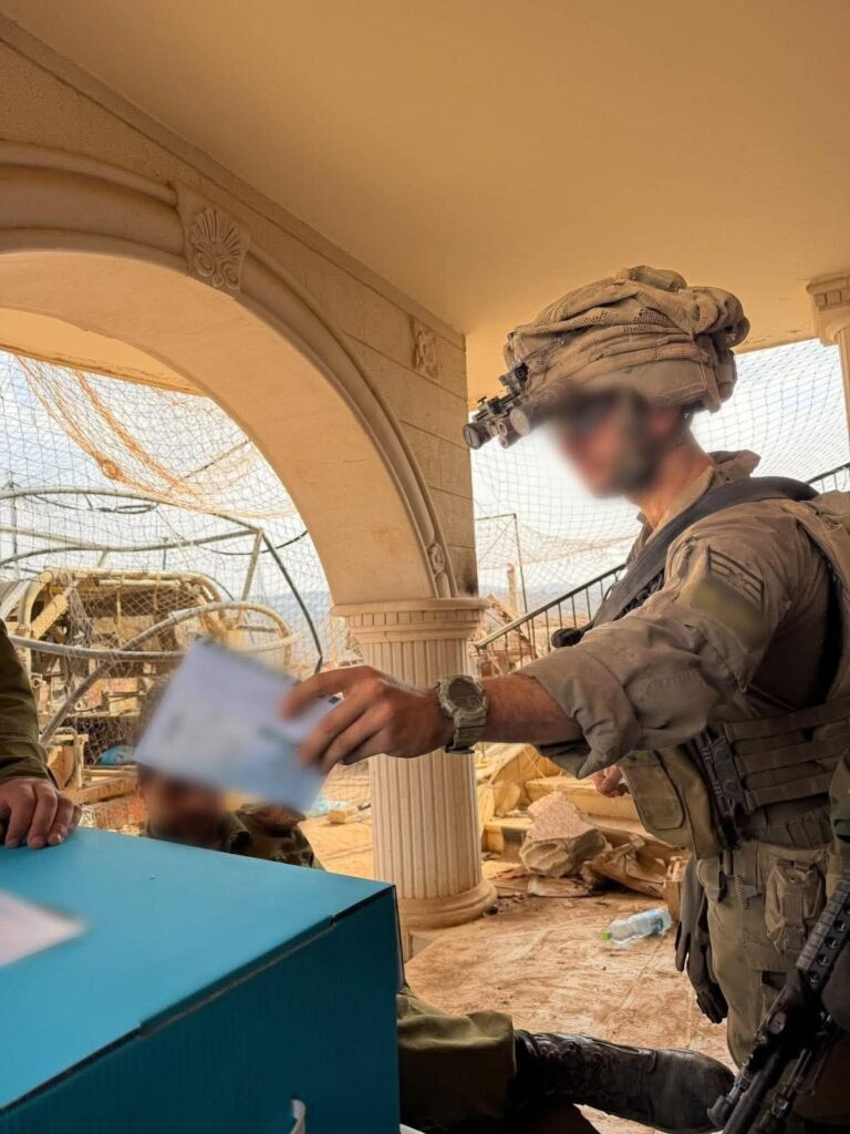 Soldati israeliani voto Elezioni Israele
