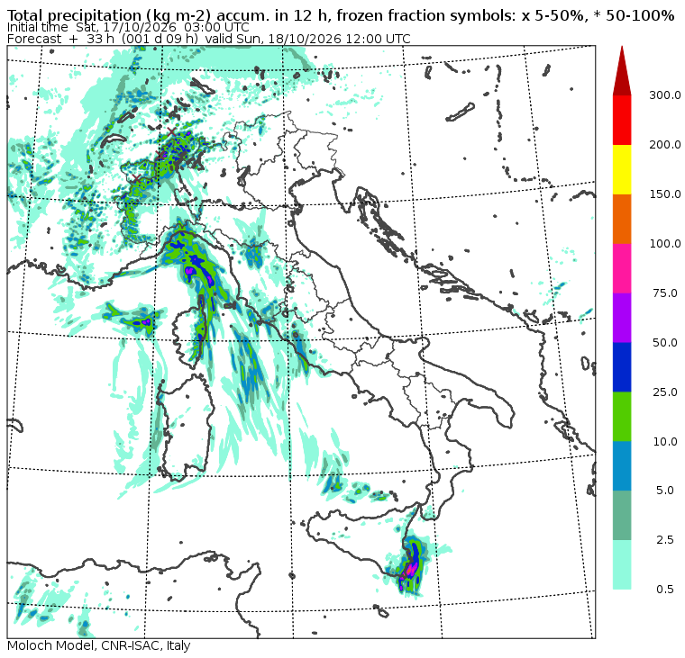 allerta meteo domenica 18 ottobre mattina
