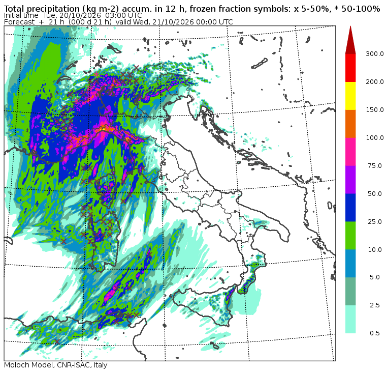 allerta meteo martedì sera