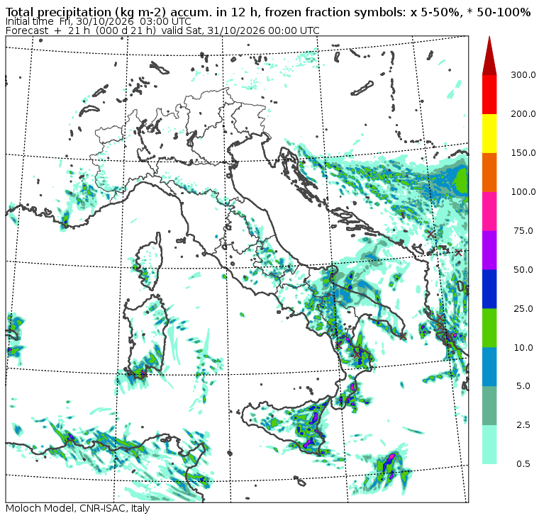 allerta meteo venerdì 30 ottobre sera