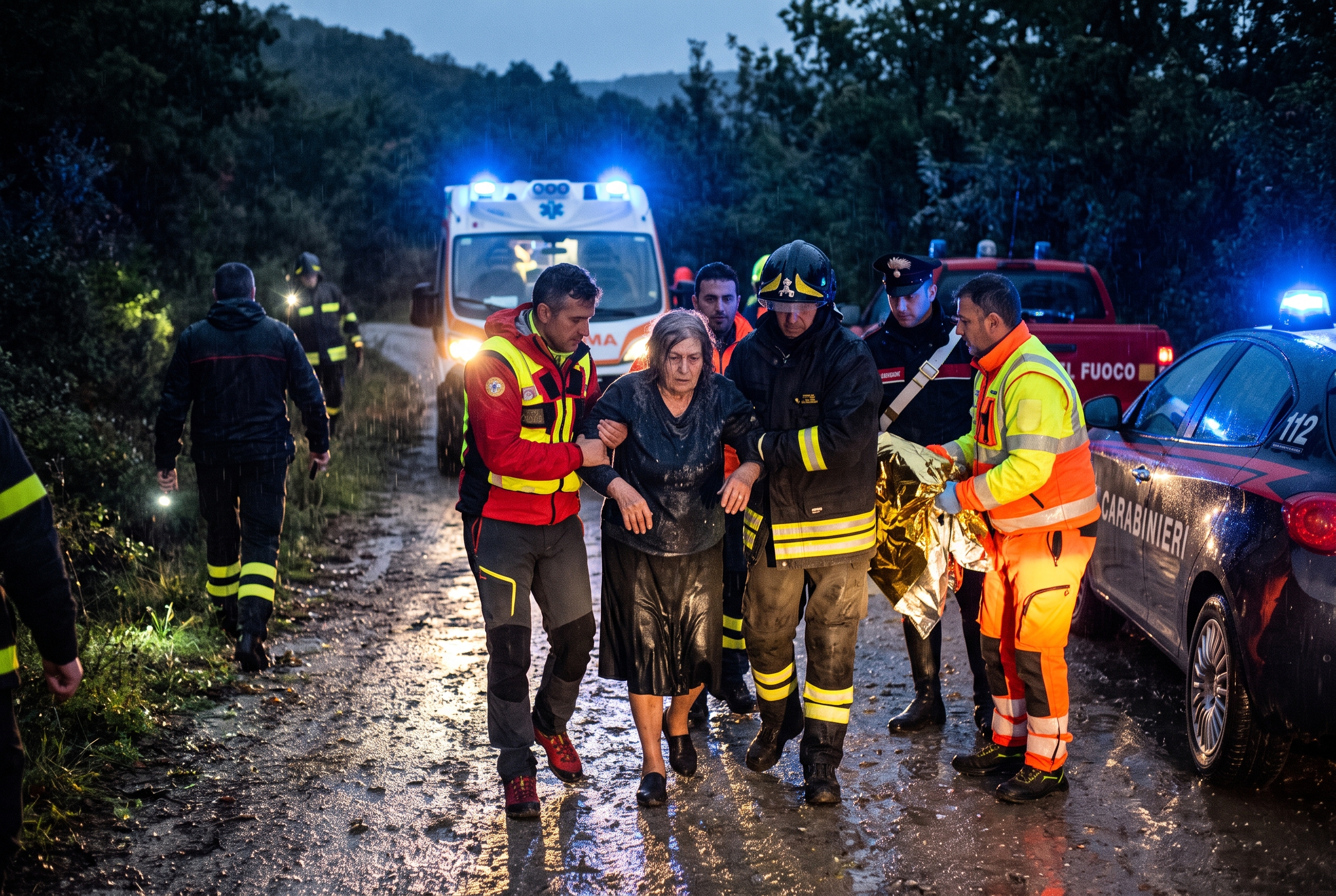 anziana salvata dal soccorso alpino