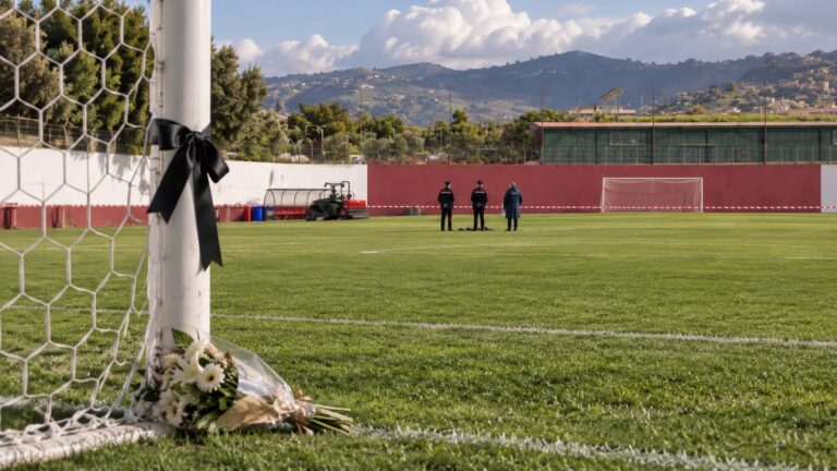 Lutto campo da calcio