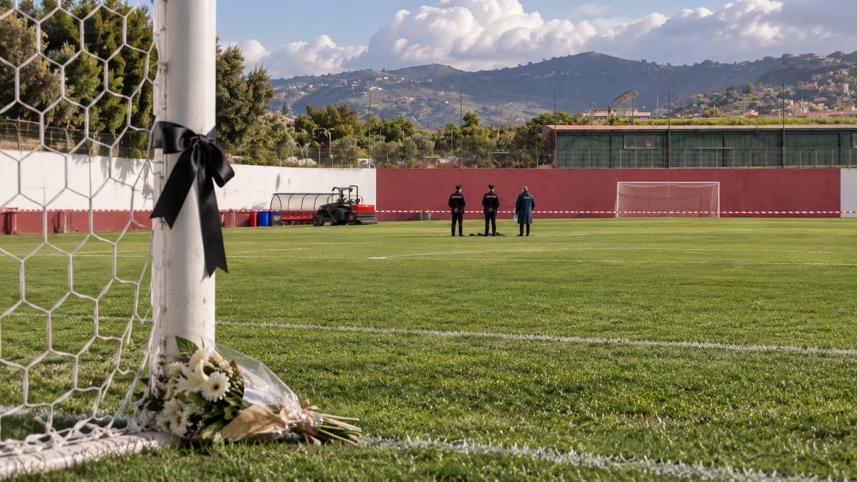 Lutto campo da calcio