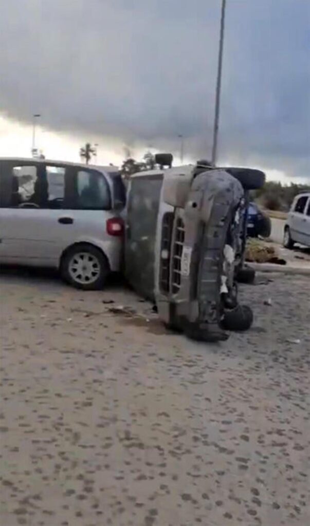 auto ribaltate tornado marsala