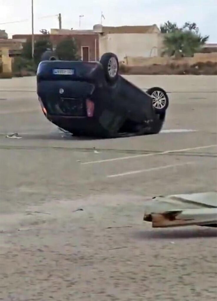auto ribaltate tornado marsala